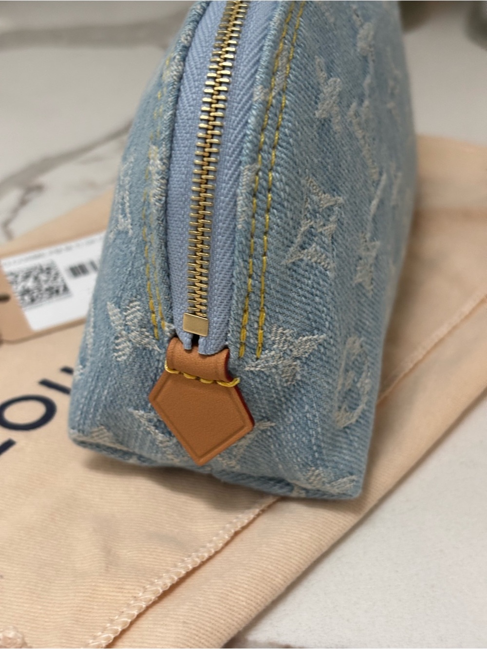 Louis Vuitton Denim Cosmetic Pouch - Picture 4 of 11